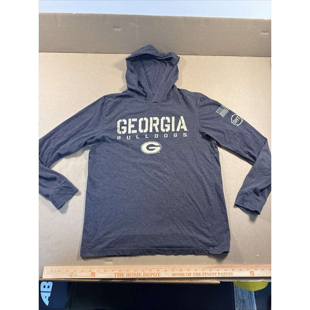 Colosseum Georgia Bulldogs Military OHT Men's Medium Lightweight Hoodie